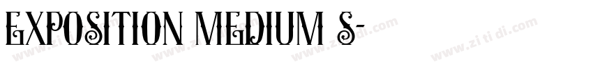 Exposition Medium S字体转换